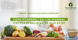 serata equilibrium e centro onze salute alimentare