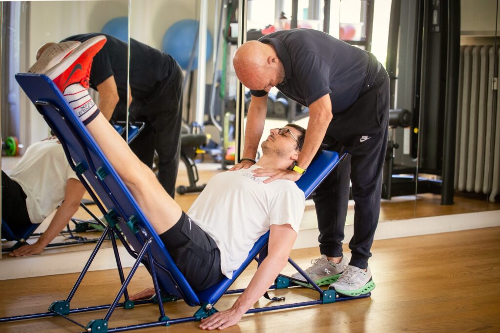 Seduta di Pancafit con il trainer al Centro Onze, via Parini 16, Milano